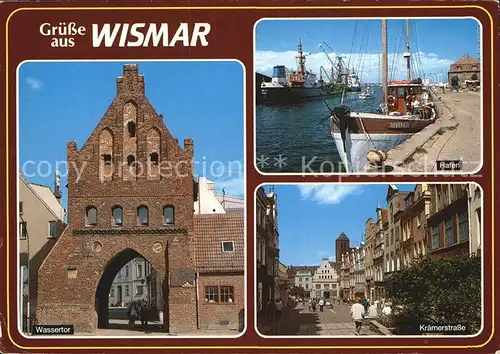 Wismar Mecklenburg Hafen Kraemerstrasse Wassertor