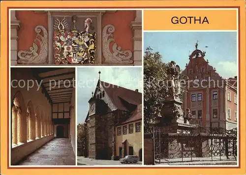 Gotha Thueringen Augustinerkloster Kreuzgang Schellenbrunnen Kat. Gotha