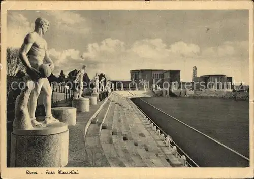 Roma Rom Foro Mussolini Stadion Statuen Kat. 