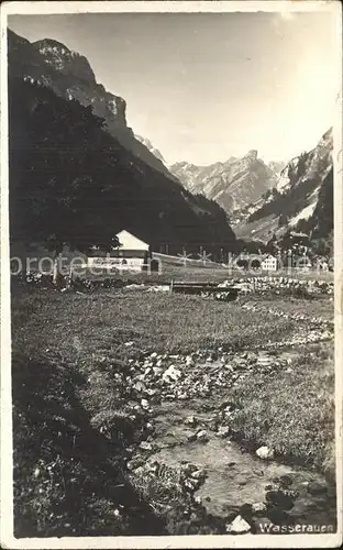 Wasserauen Bergbach Alpen Kat. Schwende