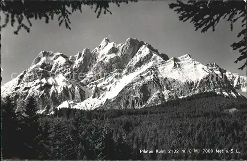 Pilatus Kulm Alpenpanorama Kat. Pilatus Kulm