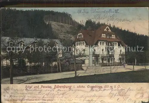 Baerenburg Sachsen Hotel und Pension Baerenburg Kat. Altenberg