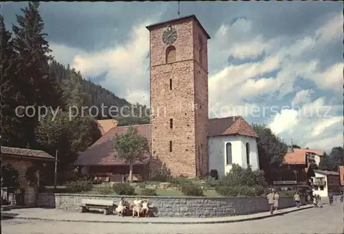 Adelboden Dorfstrasse Kirche Kat. Adelboden