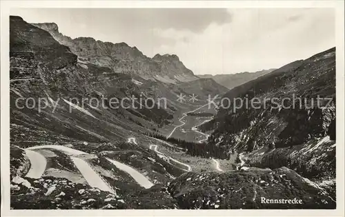 Urnerboden Panorama Rennstrecke Alpen Kat. Urnerboden