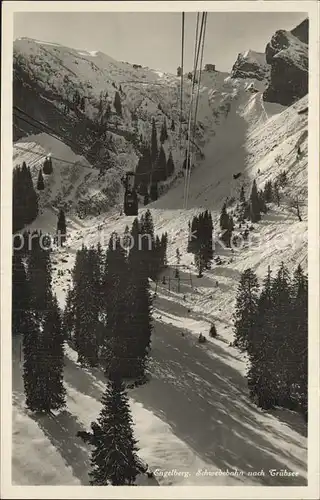 Engelberg OW Schwebebahn nach Truebsee Winterpanorama Alpen Kat. Engelberg