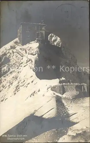 Saentis AR Observatorium Appenzeller Alpen Kat. Saentis
