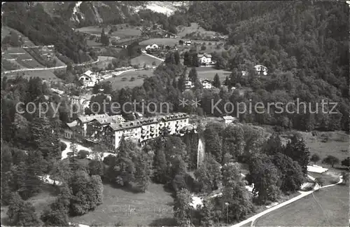 Bex les Bains Hotel des Salines Fliegeraufnahme Kat. Bex