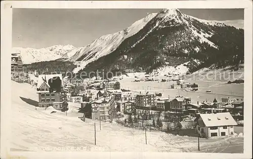 Davos Dorf GR Winterpanorama Alpen Kat. Davos