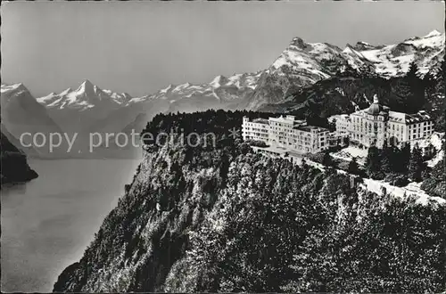 Seelisberg UR Grand Hotels Kulm und Sonnenberg Vierwaldstaettersee Alpen Kat. Seelisberg