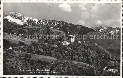 Clarens Montreux Chateau du Chatelard et Rochers de Naye Kat. Montreux