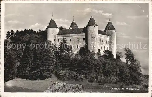 Champvent Chateau Schloss Kat. Champvent