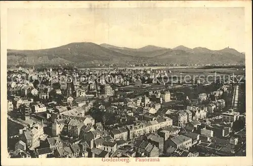 Godesberg Bad Panorama Ansicht Kat. Bonn