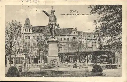 Goerlitz Sachsen Prinz Friedrich Karl Denkmal Kat. Goerlitz