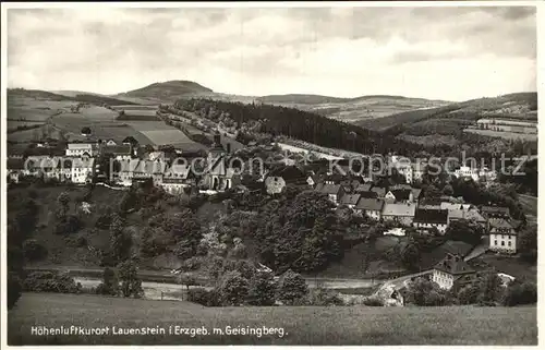 Lauenstein Erzgebirge Geisingberg Panorama Kat. Geising