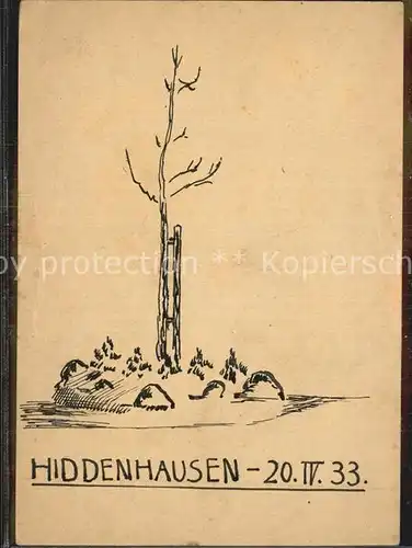 Hiddenhausen Zeichnung Kat. Hiddenhausen