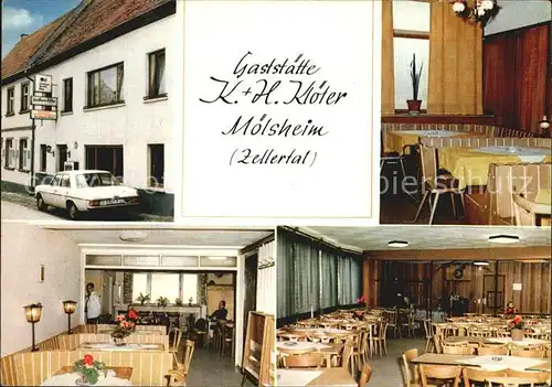 Moelsheim Gaststaette Kloeter Gaststube Speisesaal Kat. Moelsheim