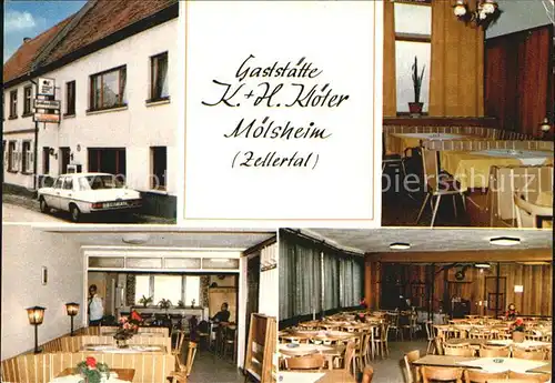 Moelsheim Gaststaette Kloeter Gaststube Speisesaal Kat. Moelsheim