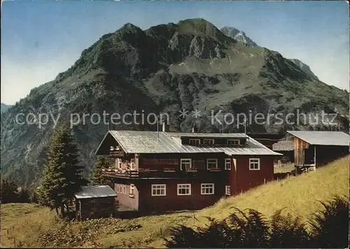 Mittelberg Kleinwalsertal Alpengatstaette Buehlalpe  Kat. Oesterreich