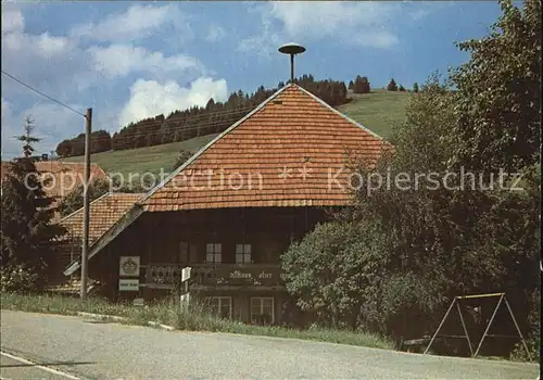 Froehnd Schwarzwald Gasthaus Holzer Kreuz Kat. Froehnd