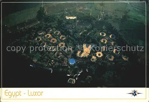 Luxor Louqsor Fliegeraufnahme  Kat. Luxor