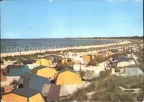 Prerow Ostseebad Strand Zeltplatz Kat. Darss