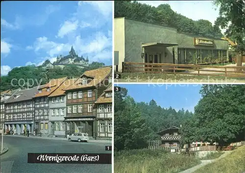Wernigerode Harz Schloss Konsumgaststaette Storchmuehle HOG Christianental Kat. Wernigerode