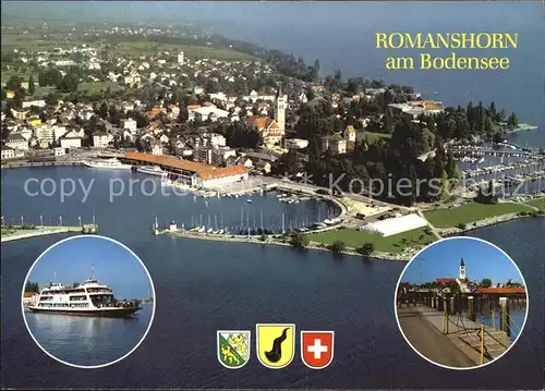 Romanshorn Bodensee Luftaufnahme Hafen