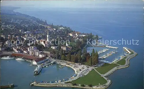 Romanshorn Bodensee Flugaufnahme Hafen