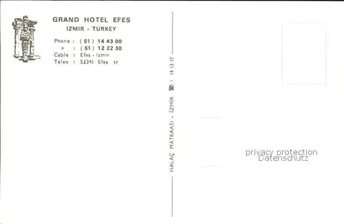 Izmir Grand Hotel Efes  Kat. Izmir