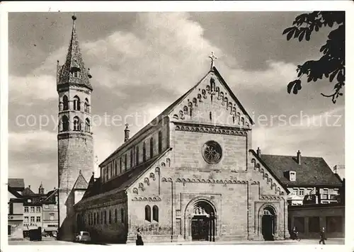Schwaebisch Gmuend Johanniskirche am Marktplatz erbaut um 1100 Kat. Schwaebisch Gmuend