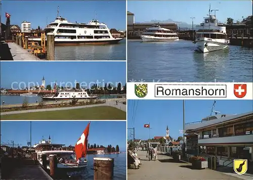 Romanshorn TG Faehrschiffe Hafen  Kat. Romanshorn