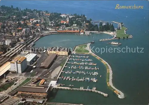 Romanshorn Bodensee Flugaufnahme Hafen