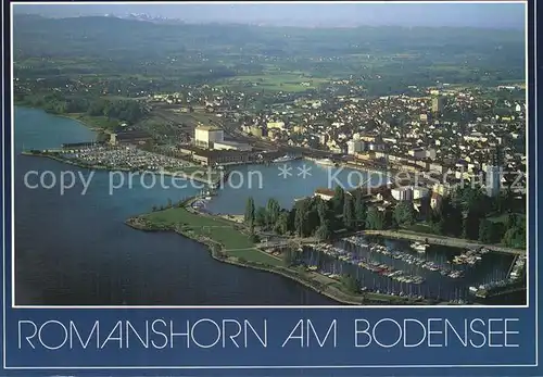 Romanshorn Bodensee Flugaufnahme Hafen