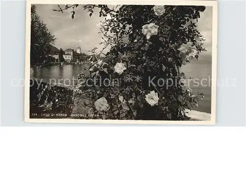 Gardone Riviera Lago di Garda Teilansicht  Kat. Italien