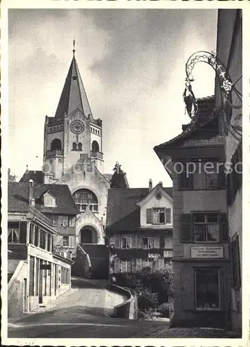 Weinfelden Partie an der Kirche Kat. Weinfelden