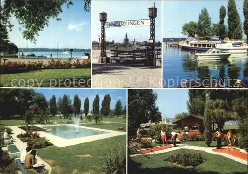 Kreuzlingen TG Hafen Bodensee Parkanlagen Minigolf Kat. Kreuzlingen