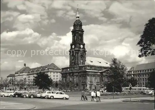 Dresden Altmarkt Kreuzkirche Kat. Dresden Elbe