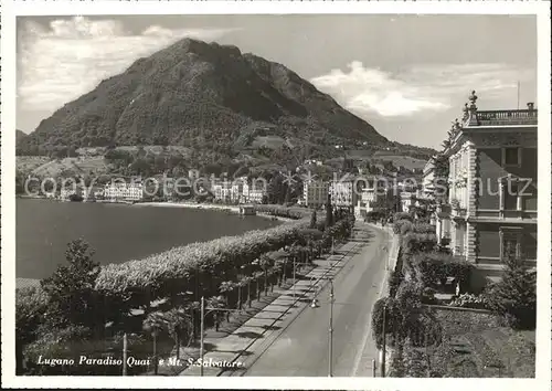 Lugano TI Paradiso Quai Monte Salvatore Kat. Lugano