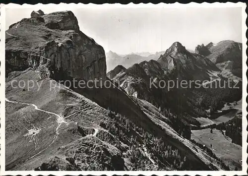 Hoher Kasten Panorama Kat. Appenzeller Alpen