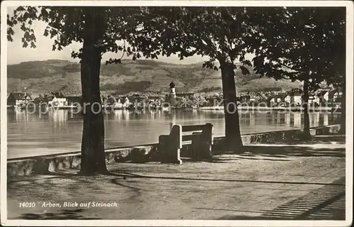 Arbon TG Uferpromenade Bodensee Blick auf Steinach Kat. Arbon