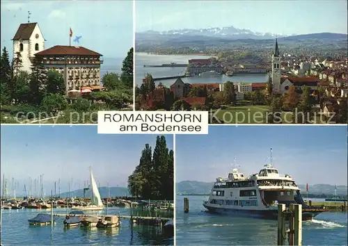 Romanshorn Bodensee Hotel Restaurant Hafen Faehre Alpenpanorama