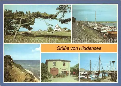 Kloster Hiddensee Neuendorf Hafen Enddorn Vitte Hafen Heimatmuseum Kat. Insel Hiddensee