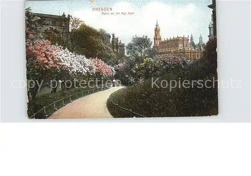 Dresden Partie an der Koeniglichen Oper Kat. Dresden Elbe