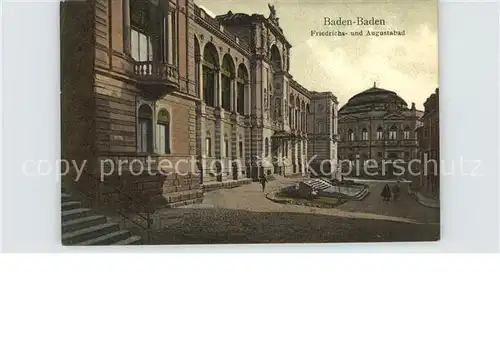 Baden Baden Friedrichs  und Augustusbad Kat. Baden Baden