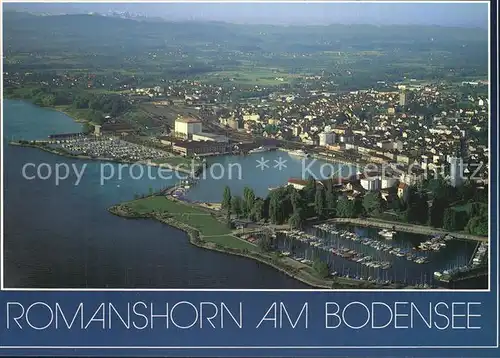 Romanshorn Bodensee Luftaufnahme Hafen