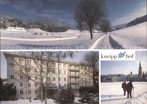 Dussnang Kneipphof Kurhotel Winter  Kat. Dussnang