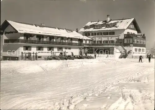 Hirschegg Kleinwalsertal Vorarlberg Winter Waldemar Petersen Haus Kat. Mittelberg