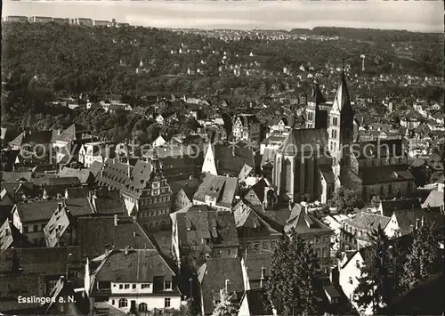 Esslingen Neckar Panorama Kat. Esslingen am Neckar