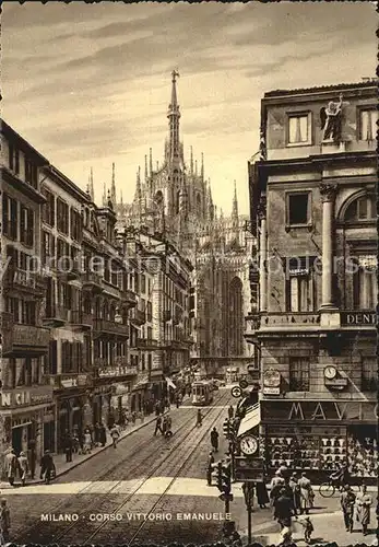 Milano Corso Vittorio Emanuele Kat. Italien