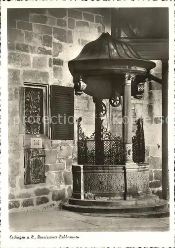 Esslingen Neckar Renaissance Ziehbrunnen Kat. Esslingen am Neckar